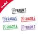 Cachet FRAGILE, 5 choix de teinte d'encre