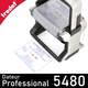 Exemple impression Trodat Professional 5480, texte bleu et date rouge