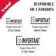Tampon encreur IMPORTANT disponible en 3 formats, Trodat Printy 4911, 4912 et 4913