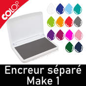 Encreur séparé pour tampon bois Make 1 - disponible en 14 coloris tendance