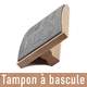 Vue de côté du tampon à bascule