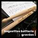 Paire de baguettes de batterie Vic Firth 5A American Classic gravées