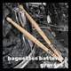 Drums sticks gravure avec nom du groupe de musique