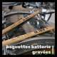 Design perso gravé sur baguettes de drummer