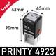 Dimensions du cachet encreur Printy 4923