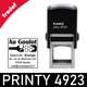 Trodat Printy 4923 disponible en 5 couleurs d'encre : Noir, bleu, rouge, vert ou violet