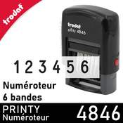 Tampon numéroteur 6 bandes Trodat Printy 4846