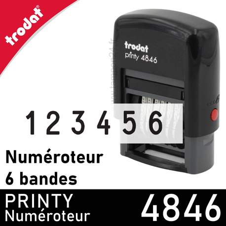 Tampon numéroteur 6 bandes Trodat Printy 4846