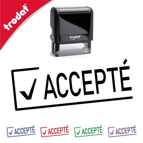 Tampon formule "accepté" Trodat Printy 