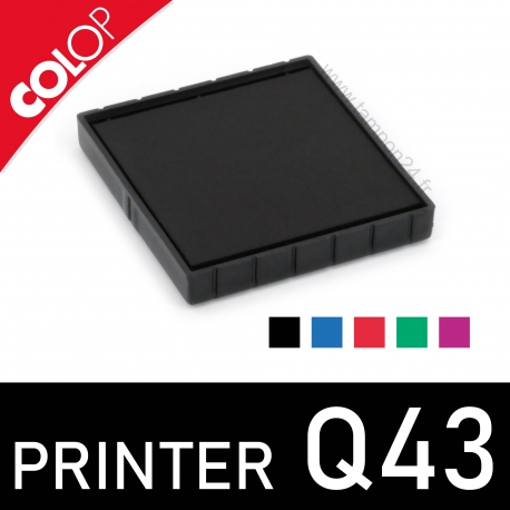 Cassette d'encrage pour Colop Printer Q43