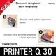 Décoller la plaque de texte pour Colop Printer Q 30