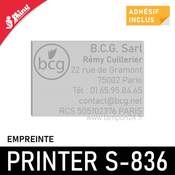 Empreinte pour Shiny Printer S-836