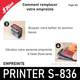 Retirer l'ancienne empreinte de votre Shiny Printer S-836