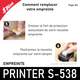 Coller votre nouvelle plaque de texte sur votre Shiny S-538