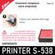 Nous conseillons de remplacer la cartouche d'encre en même temps que votre empreinte pour Shiny printer S538