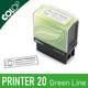 Petit tampon colop printer 20 green line, économique et écologique