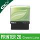 Vue de face du Colop Printer 20 Green Line, tampon automatique pas cher et écologique