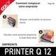Retirer l'ancienne plaque de caoutchouc de votre Colop Printer Q12