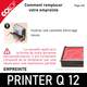 Empreinte pour Colop Printer Q 12, inserer une cassette d'encre neuve pour une impression parfaite