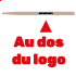 Au dos du logo